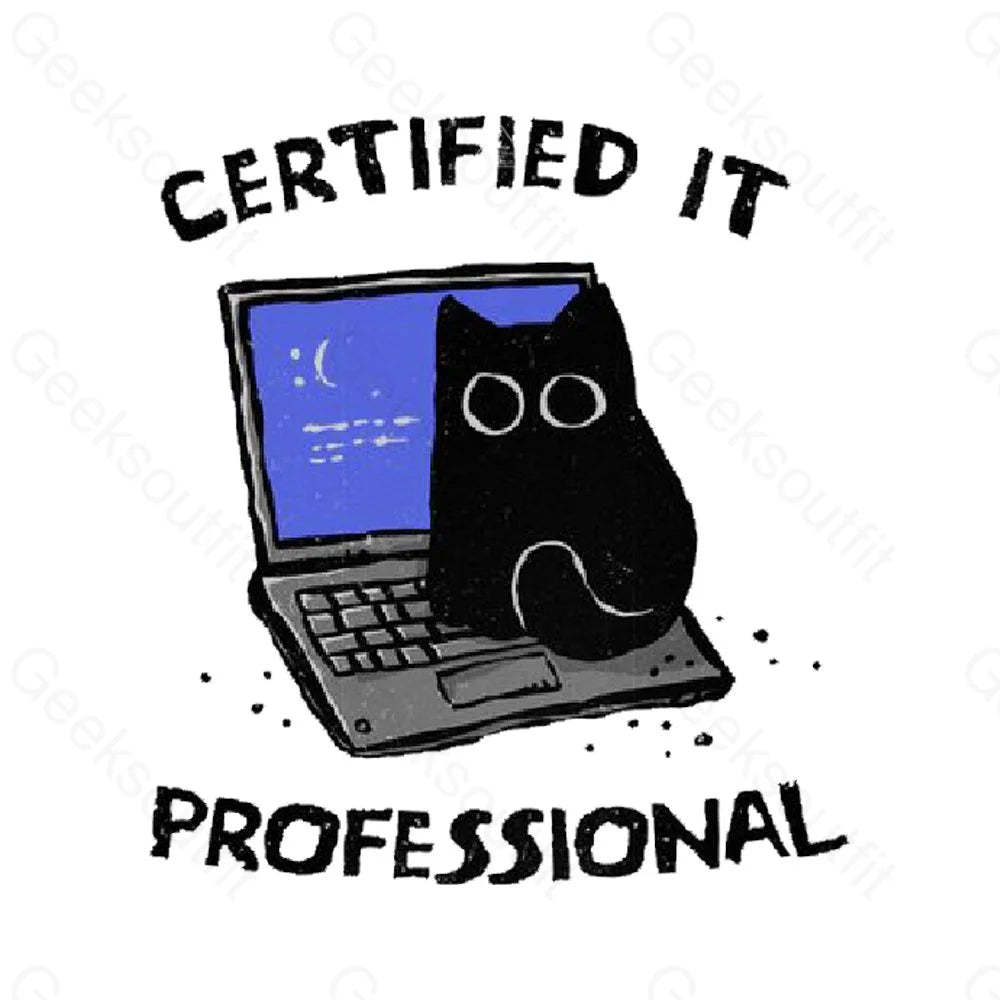 Certified IT Professional T-Shirt - Geeksoutfit