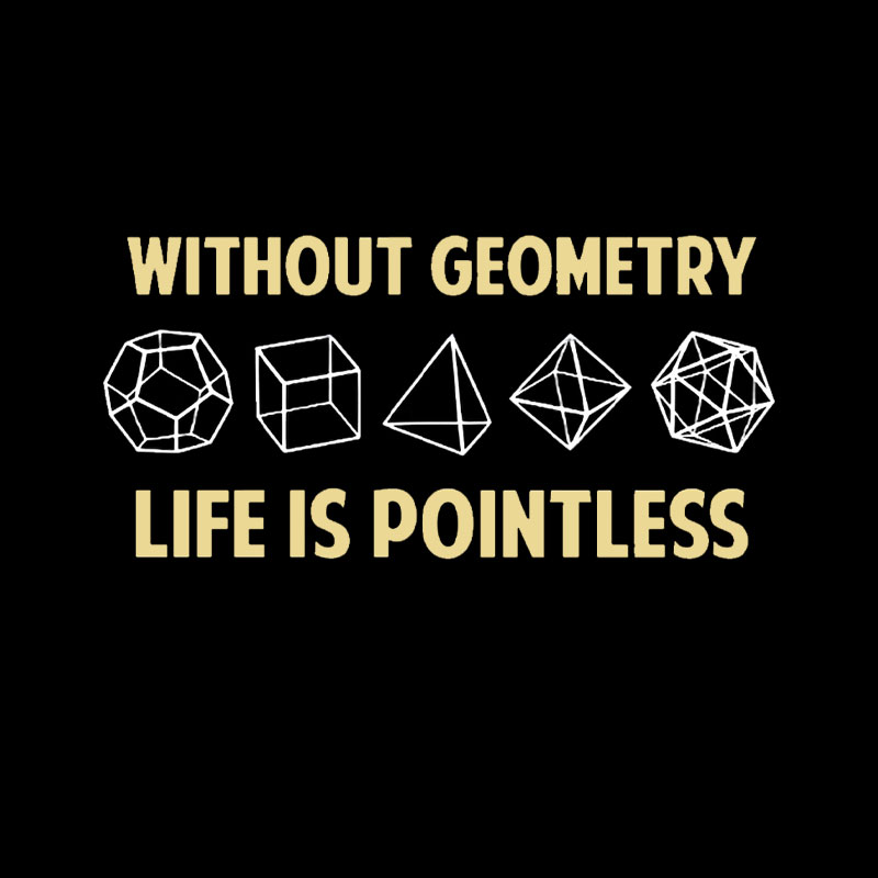 Without Geometry Life Is Pointles Geek T-Shirt
