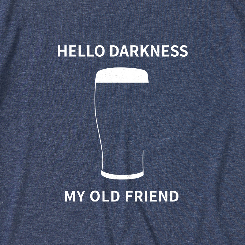 Hello Darkness My Old Friend Ultra Soft Heather Tees