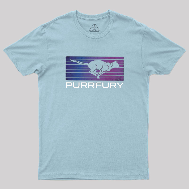 Purrfury Cat Wick Geek T-Shirt