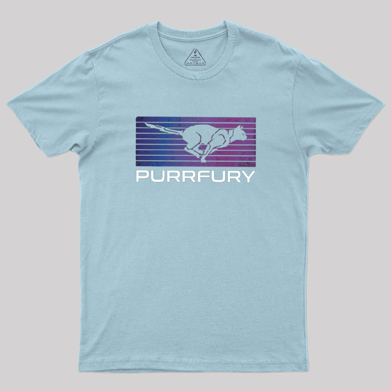 Purrfury Cat Wick Geek T-Shirt