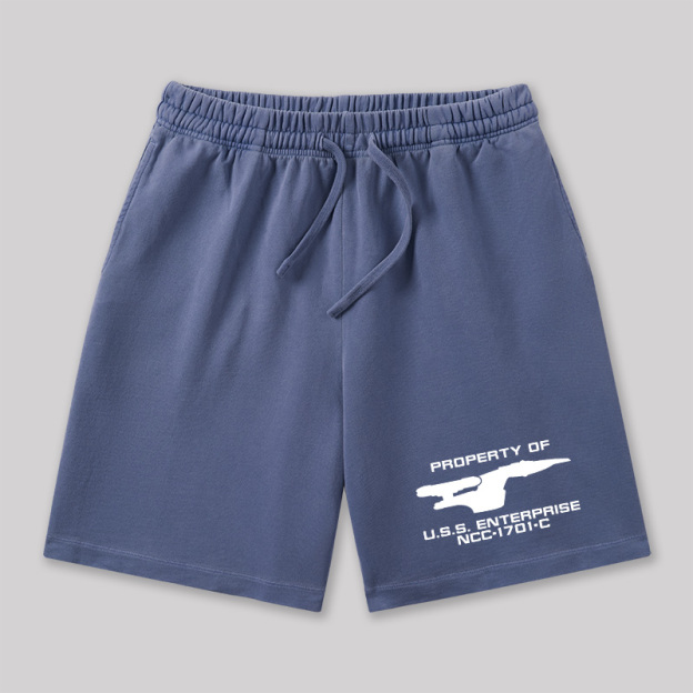 Ncc 1701 Geeky Washed Shorts