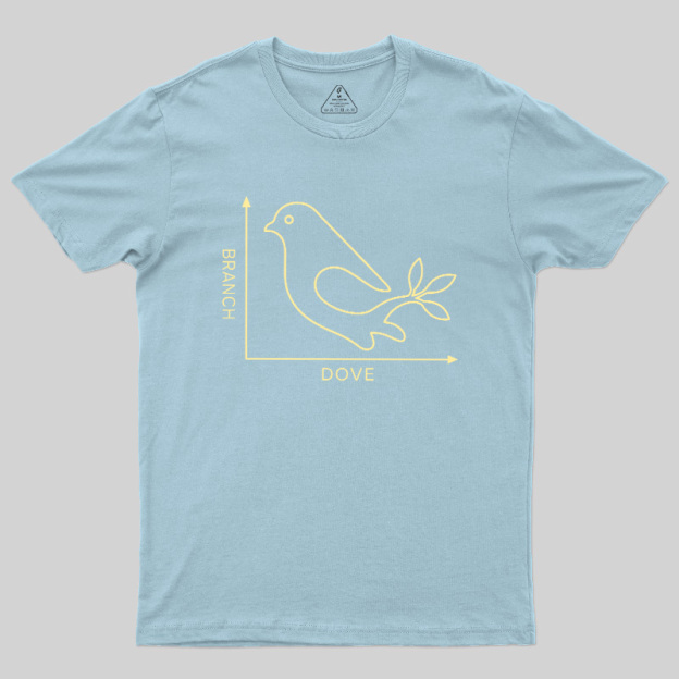 Dove Branch Coordinate Graph Geek T-Shirt