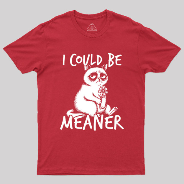I Could Be Meaner Geek T-Shirt