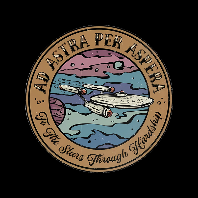 Ad Astra Per Aspera Geek T-Shirt