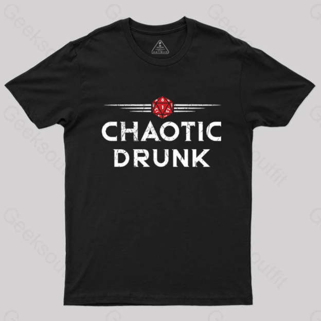 Chaotic Drunk T-Shirt Black / S