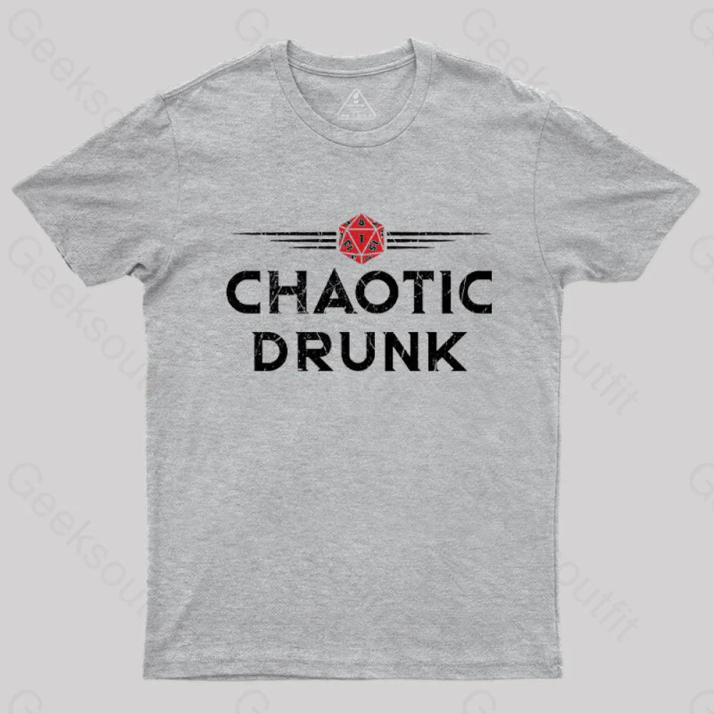 Chaotic Drunk T-Shirt Grey / S