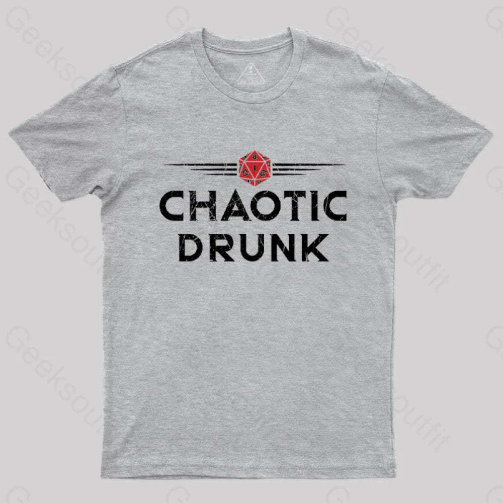 Chaotic Drunk T-Shirt Grey / S