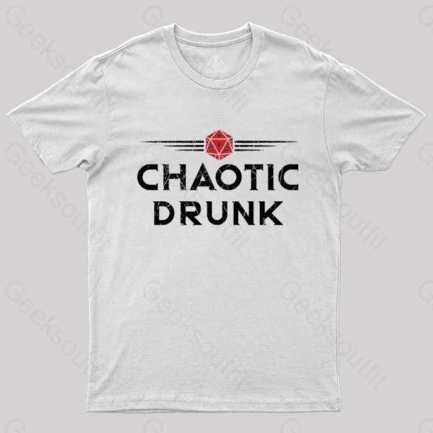 Chaotic Drunk T-Shirt White / S