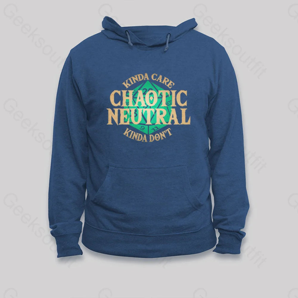Chaotic Neutral Hoodie Dark Blue / S