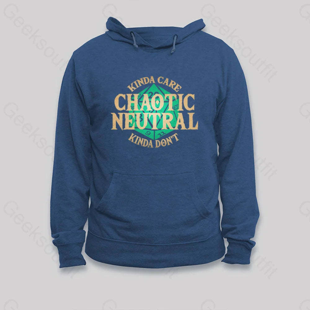 Chaotic Neutral Hoodie Dark Blue / S