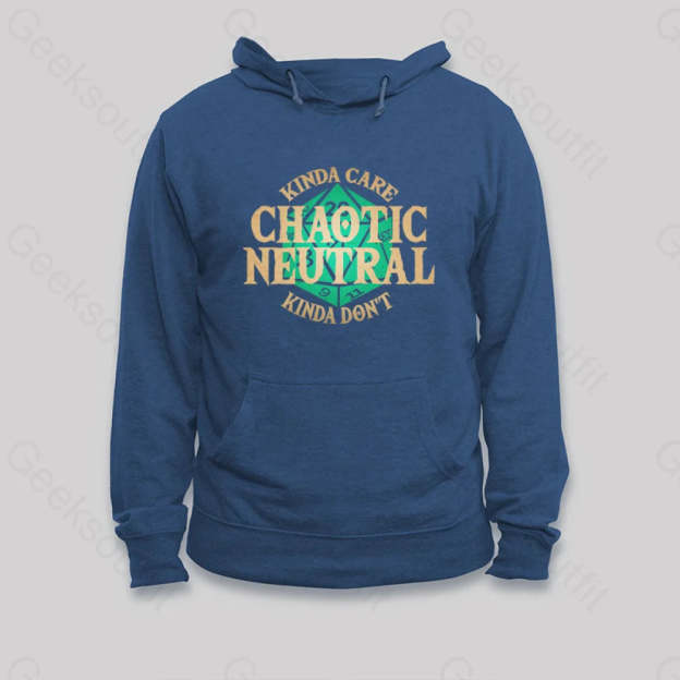 Chaotic Neutral Hoodie Dark Blue / S