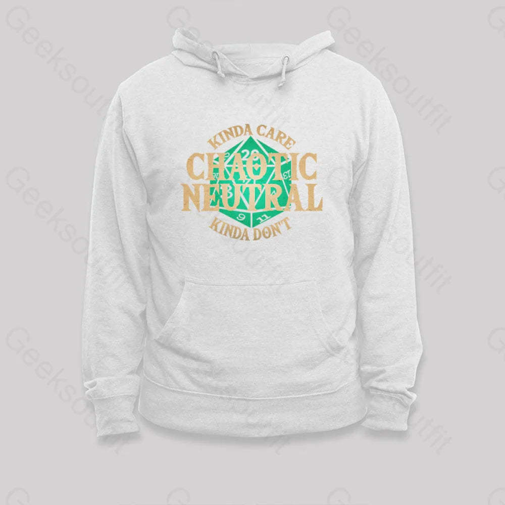 Chaotic Neutral Hoodie White / S