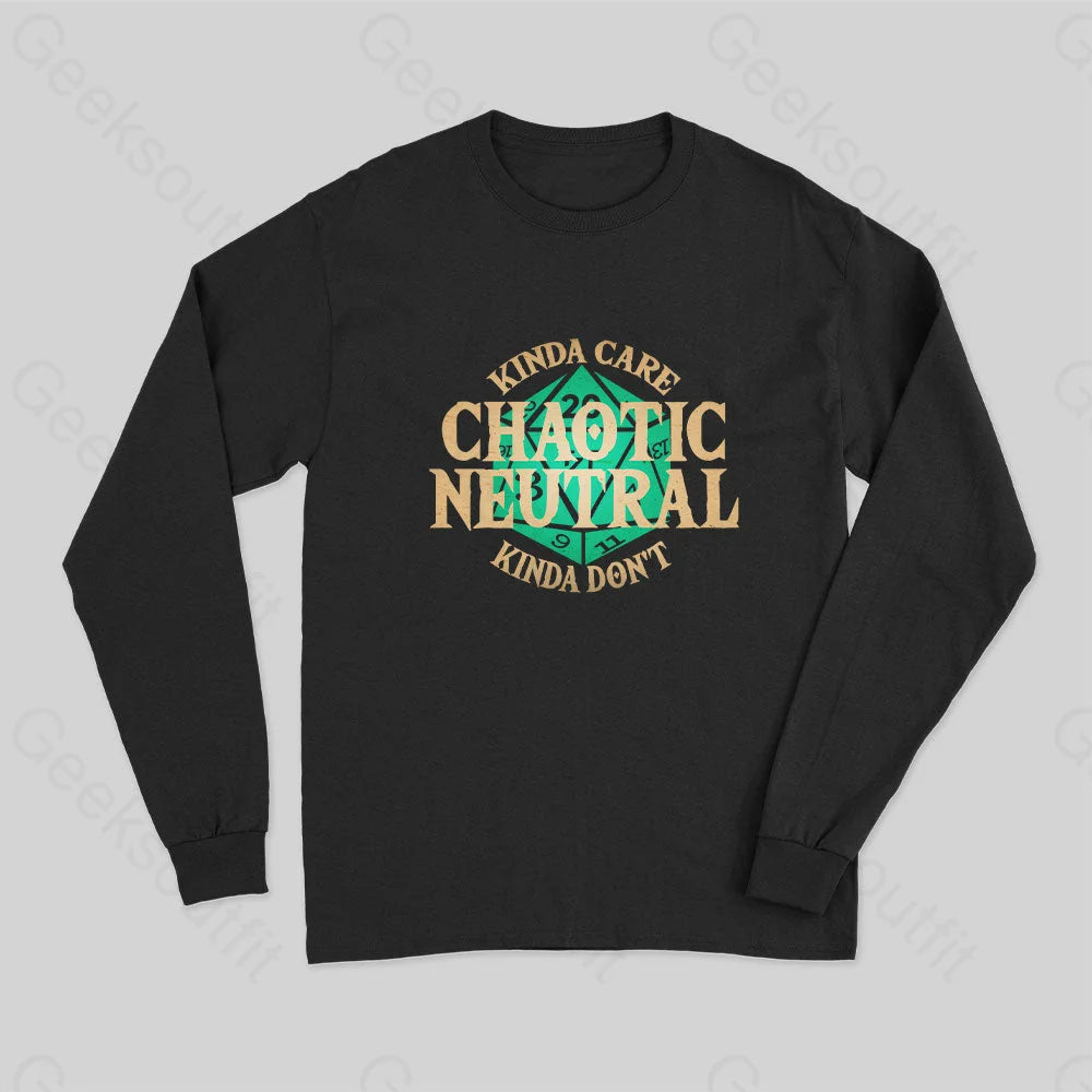 Chaotic Neutral Long Sleeve T-Shirt Black / S