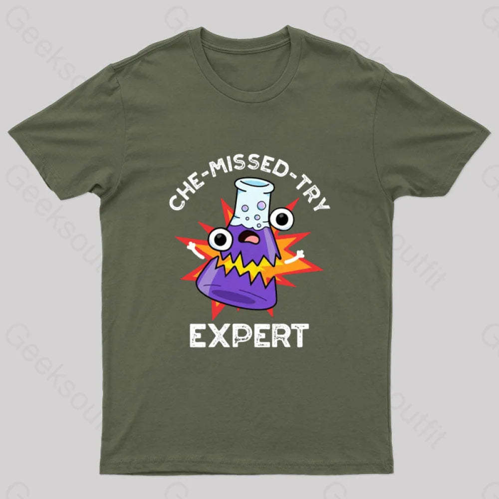 Che-Missed-Try T-Shirt Army Green / S