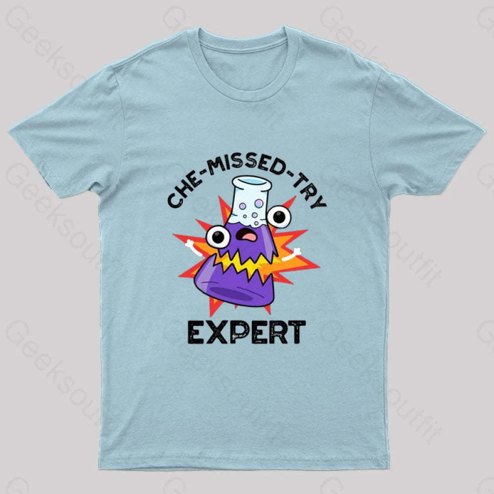 Che-Missed-Try T-Shirt Light Blue / S
