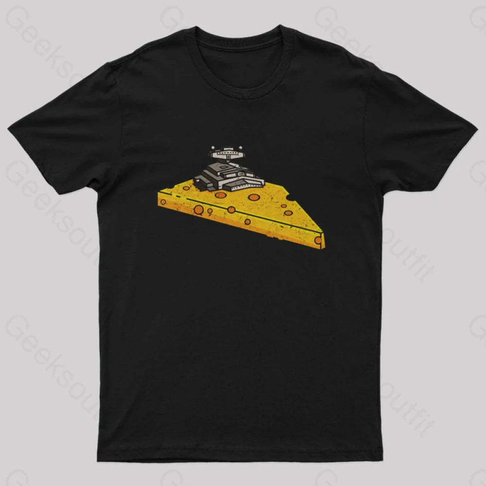 Cheese Symbiote Star Destroyer T-Shirt Black / S