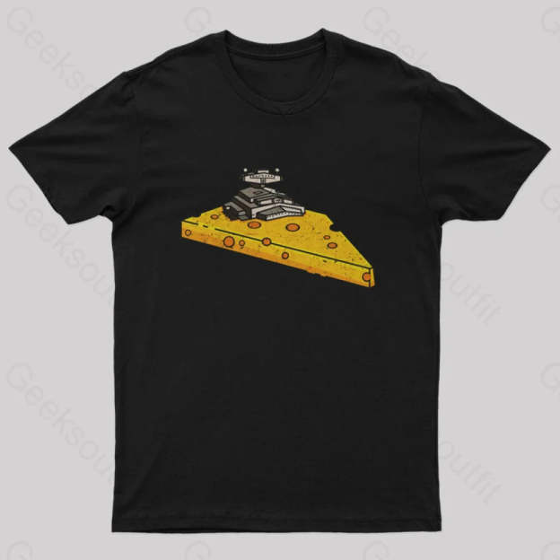Cheese Symbiote Star Destroyer T-Shirt Black / S