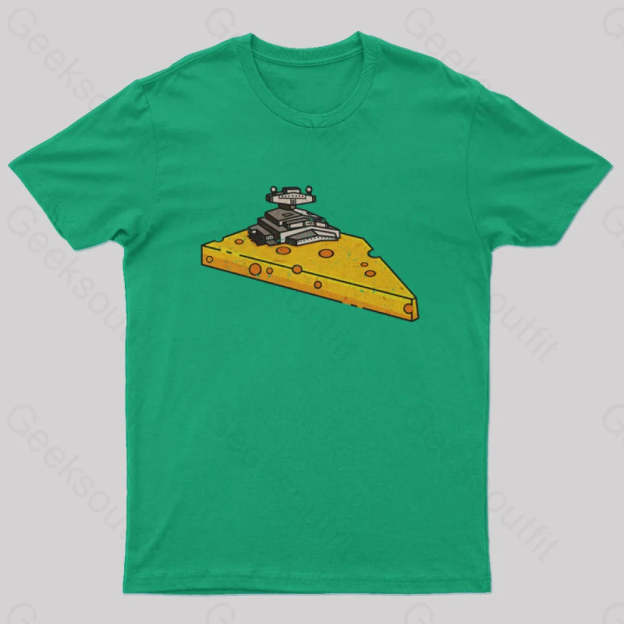 Cheese Symbiote Star Destroyer T-Shirt Green / S