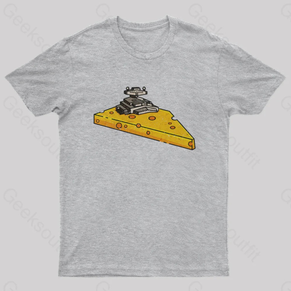 Cheese Symbiote Star Destroyer T-Shirt Grey / S
