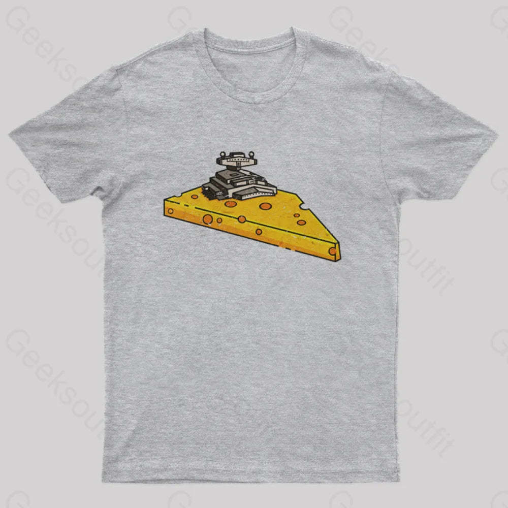 Cheese Symbiote Star Destroyer T-Shirt Grey / S