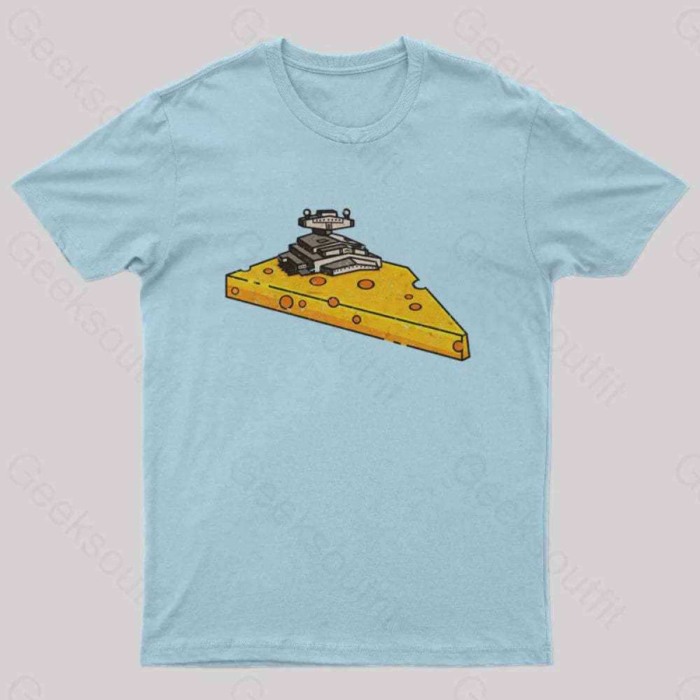 Cheese Symbiote Star Destroyer T-Shirt Light Blue / S
