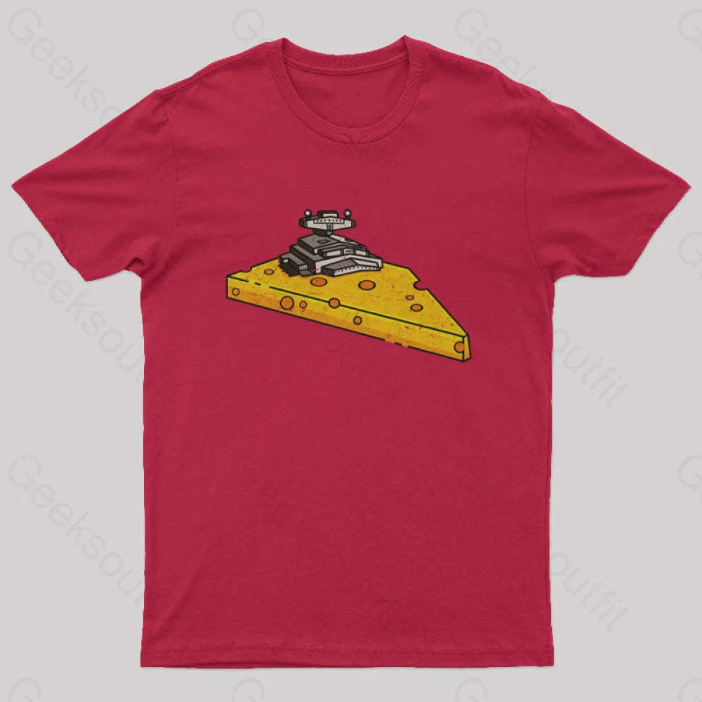 Cheese Symbiote Star Destroyer T-Shirt Red / S