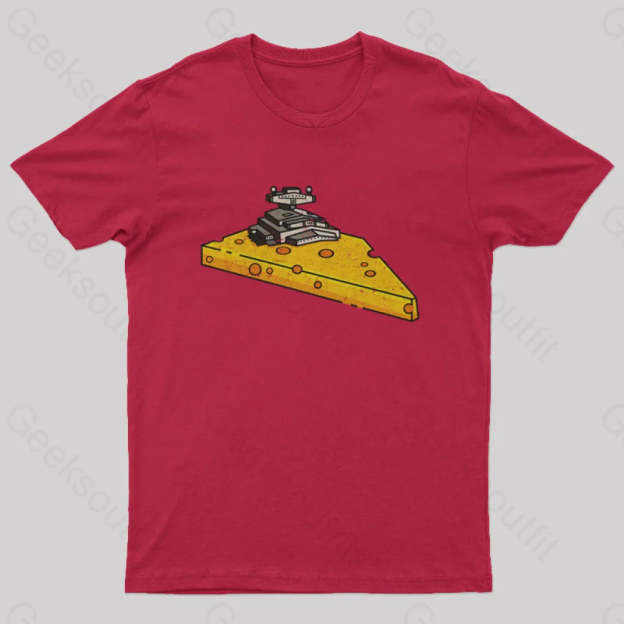 Cheese Symbiote Star Destroyer T-Shirt Red / S