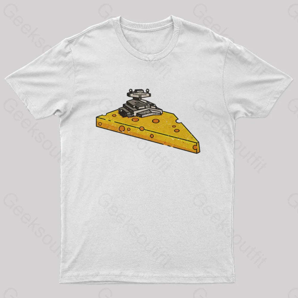 Cheese Symbiote Star Destroyer T-Shirt White / S