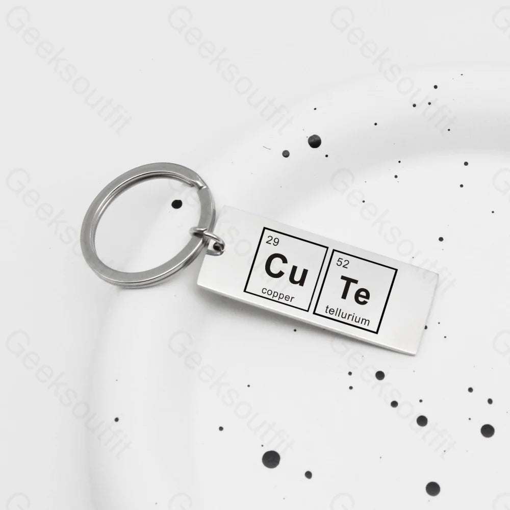 Chemical Element Keychain Cute