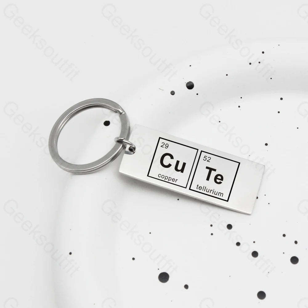 Chemical Element Keychain Cute