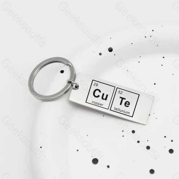 Chemical Element Keychain Cute