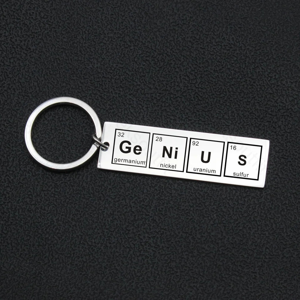 Chemical Element Keychain Genius