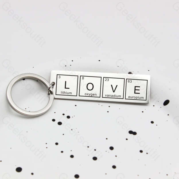 Chemical Element Keychain Love