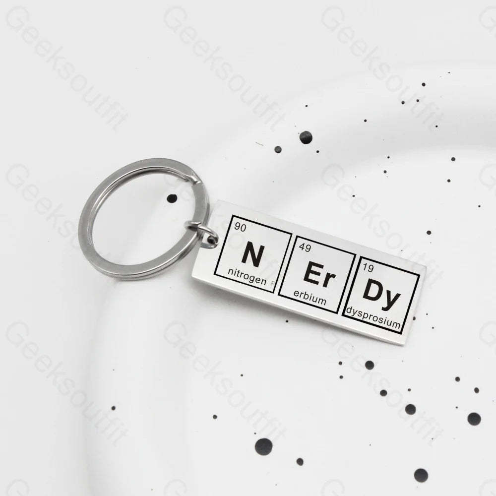 Chemical Element Keychain Nerdy