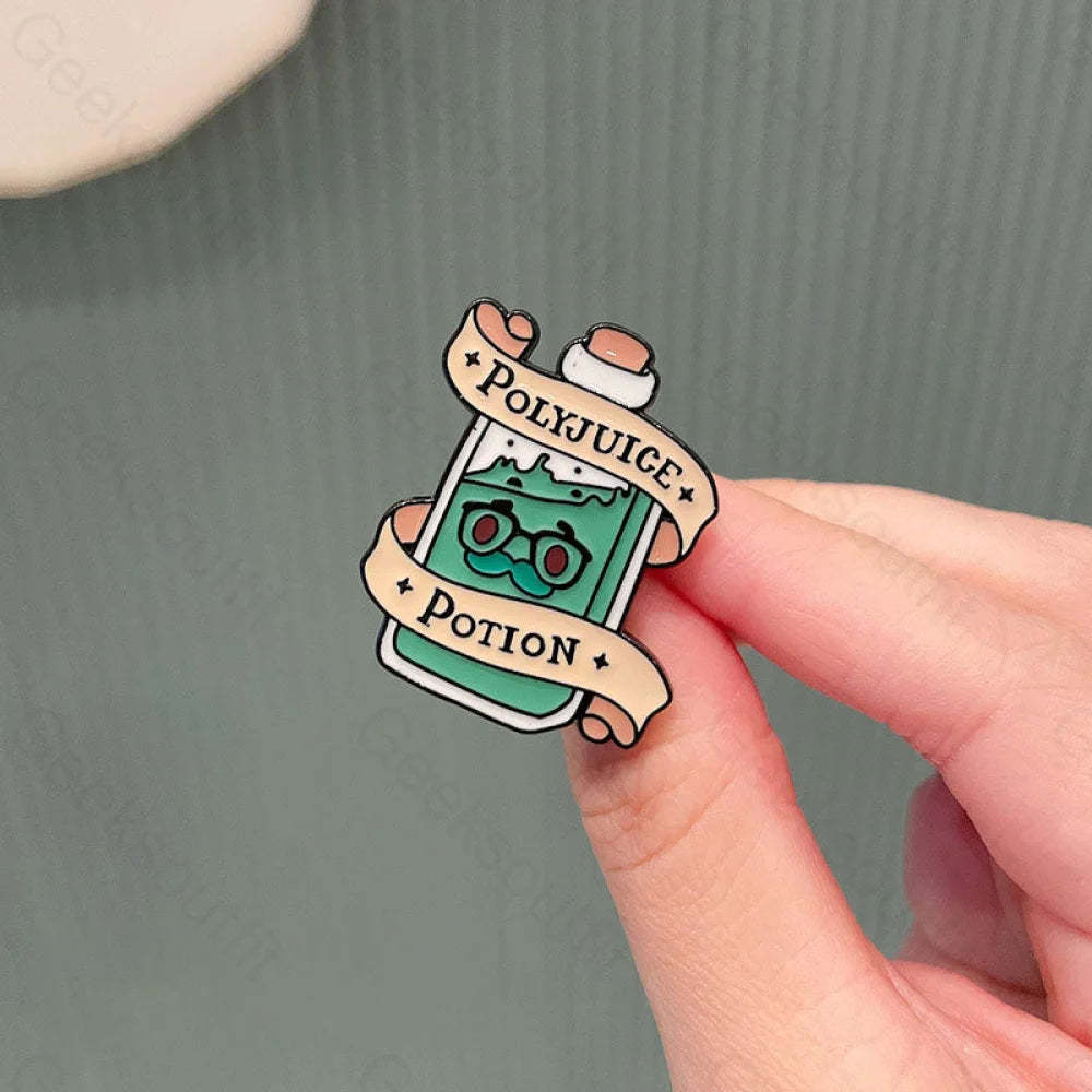 Chemical Element Personality Pins 2# Green Bottle