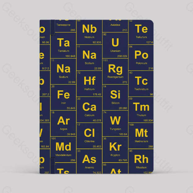 Chemical Elements Navy Notebook