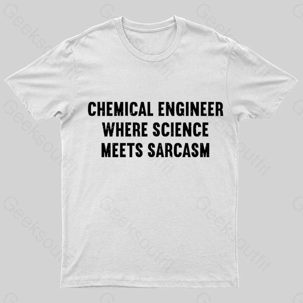 Chemical Engineer Geek T-Shirt White / S