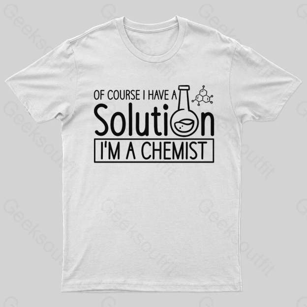 Chemist Elements Geek T-Shirt White / S