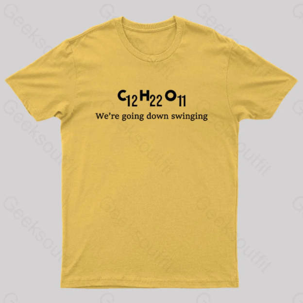 Chemistry By Fallout Boy Nerd T-Shirt Yellow / S