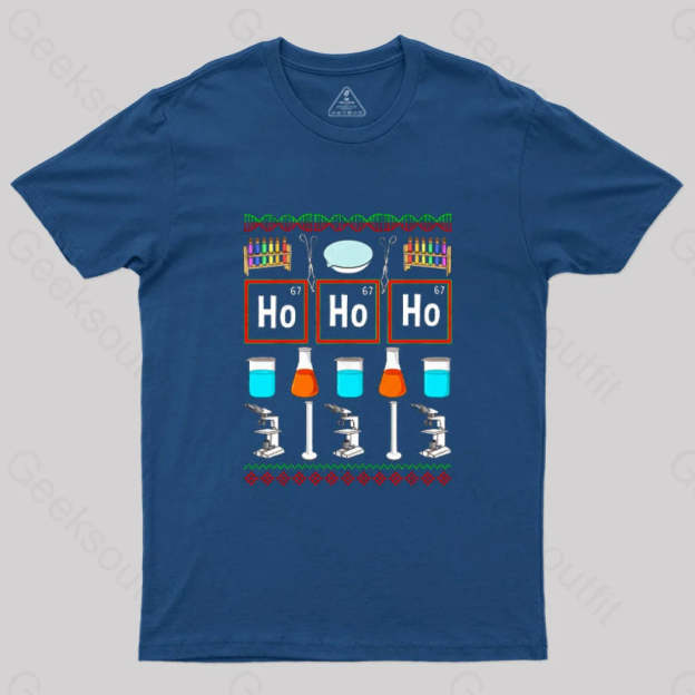 Chemistry Christmas T-Shirt Navy / S