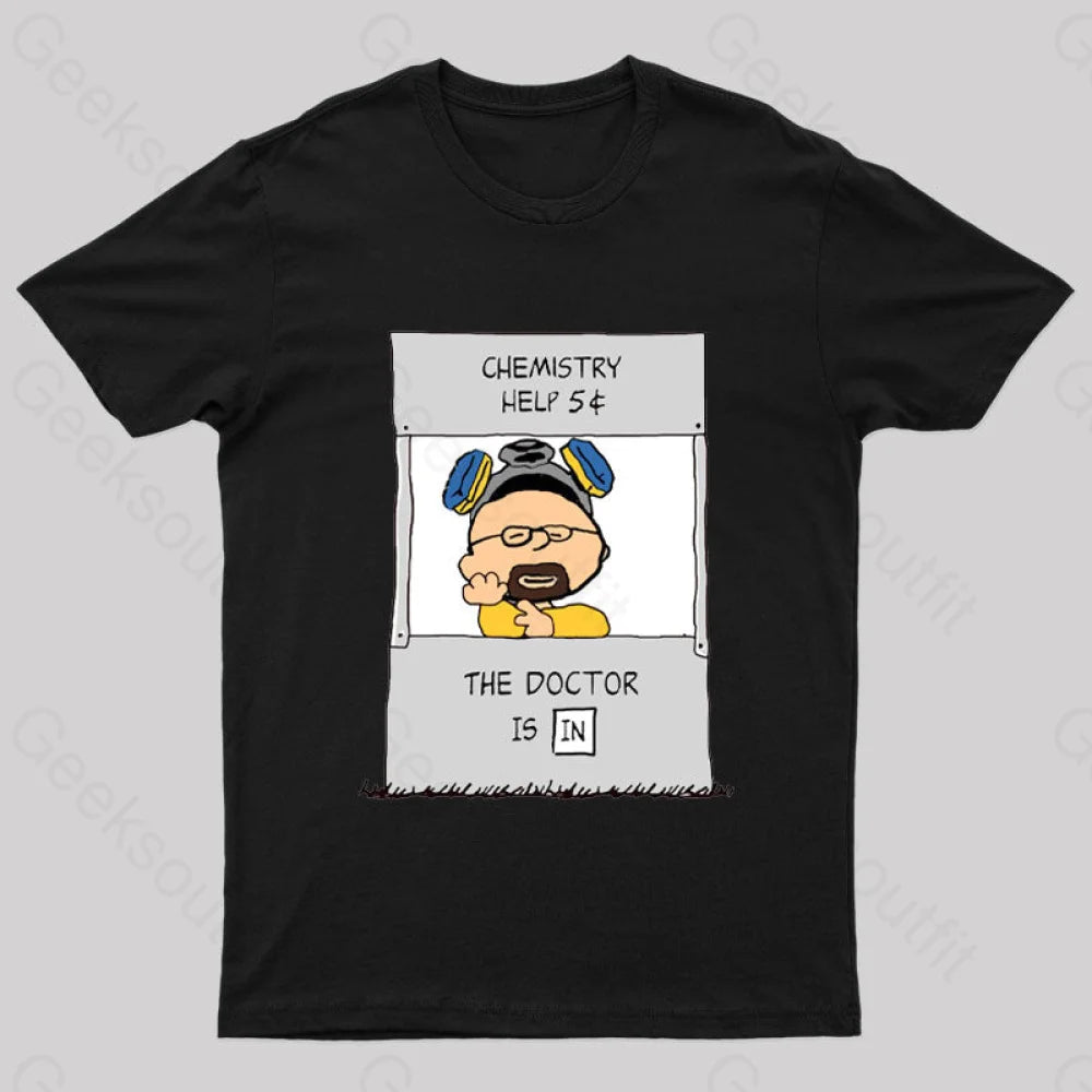 Chemistry Help Nerd T-Shirt Black / S