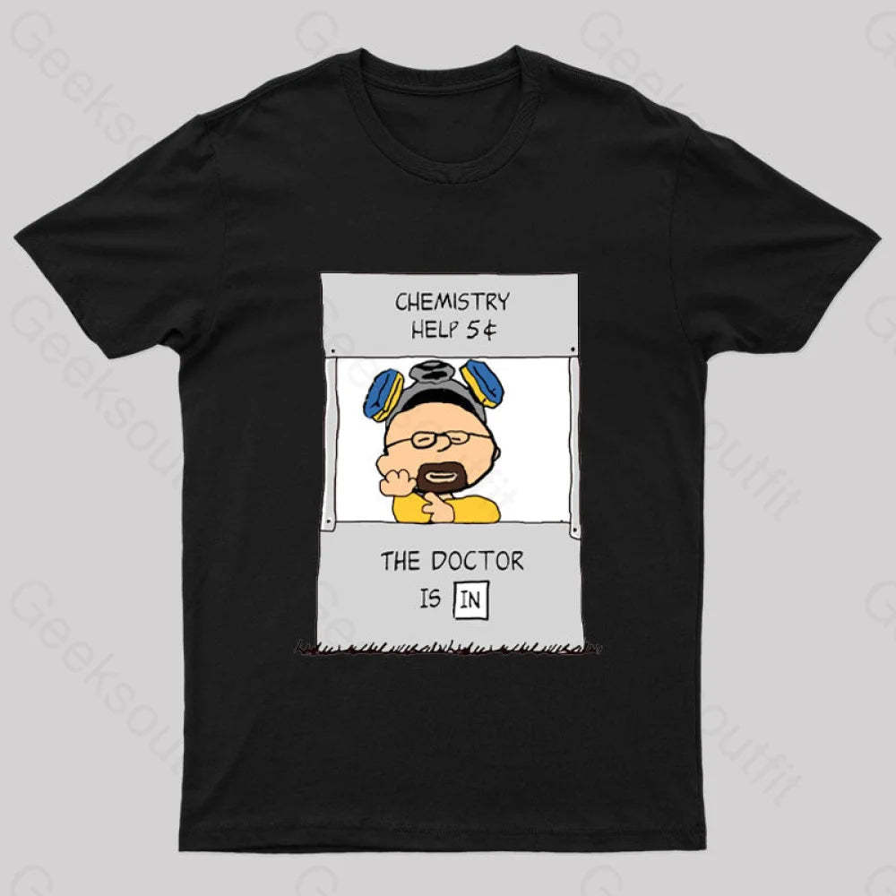 Chemistry Help Nerd T-Shirt Black / S
