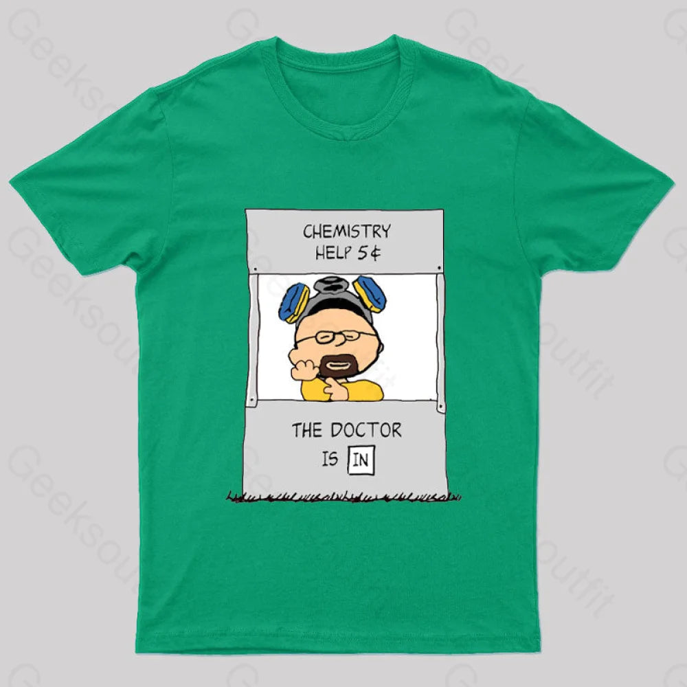 Chemistry Help Nerd T-Shirt Green / S