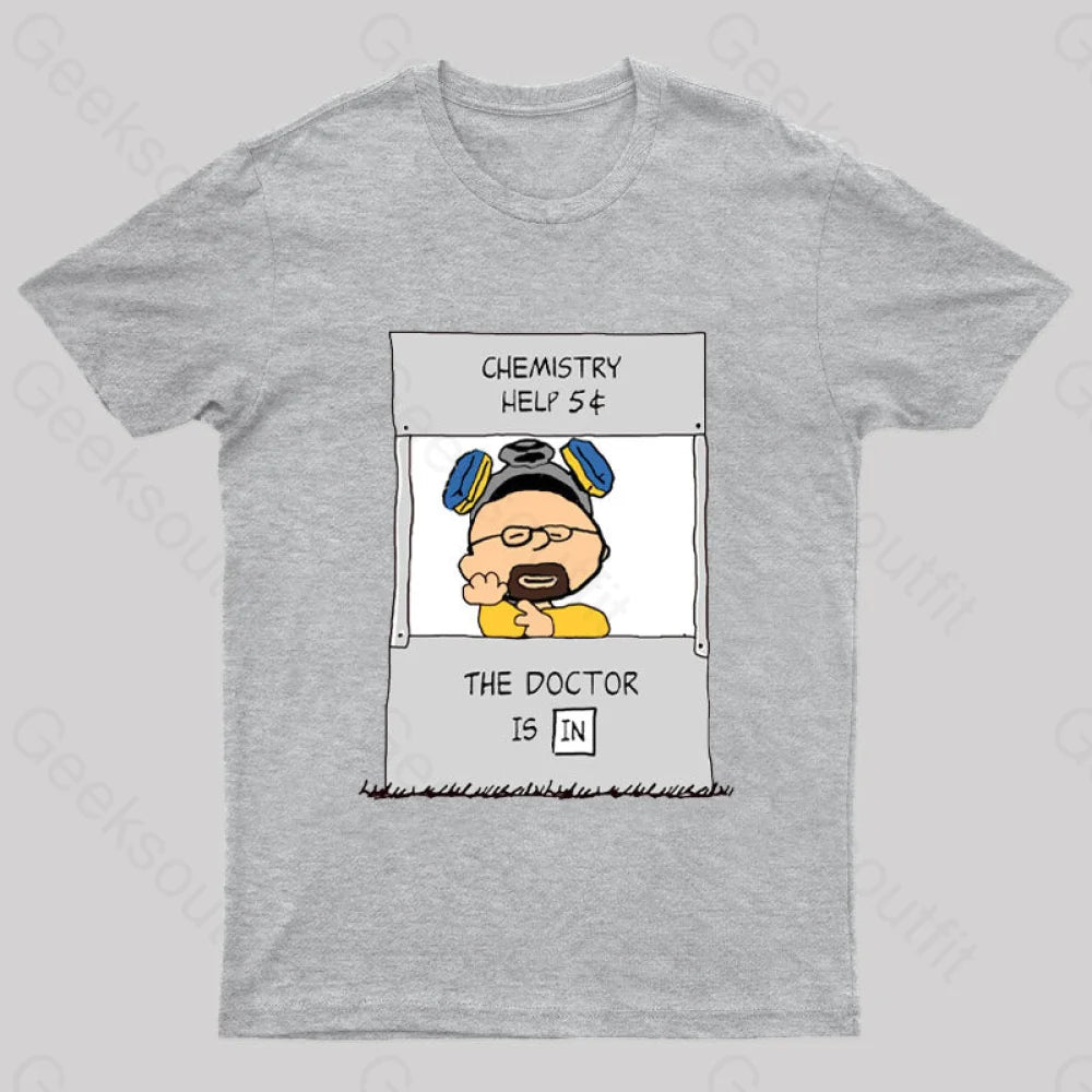 Chemistry Help Nerd T-Shirt Grey / S