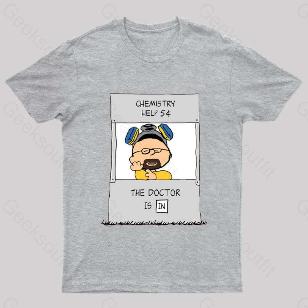 Chemistry Help Nerd T-Shirt Grey / S