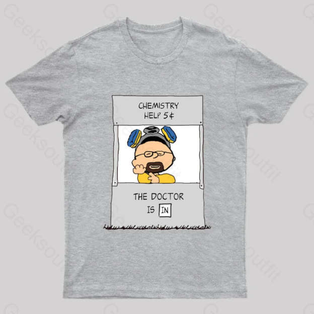 Chemistry Help Nerd T-Shirt Grey / S
