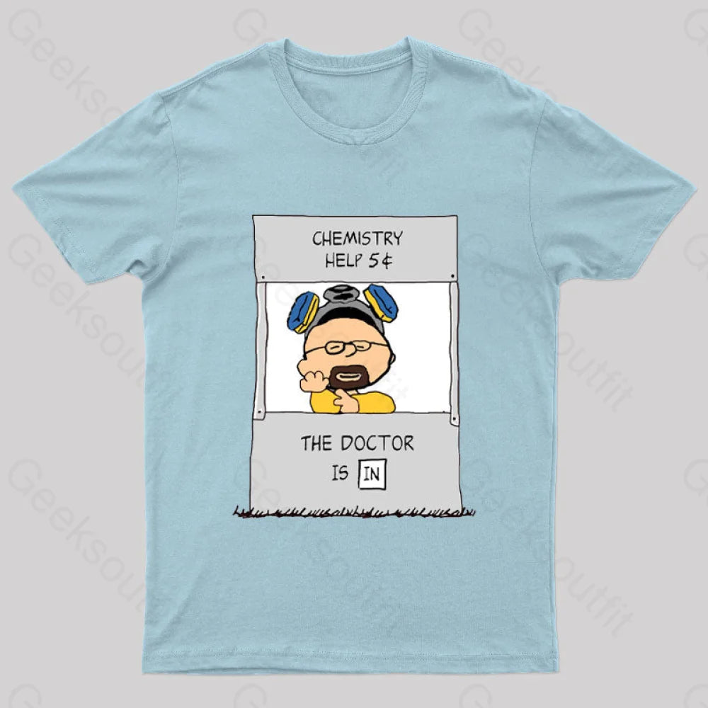 Chemistry Help Nerd T-Shirt Light Blue / S