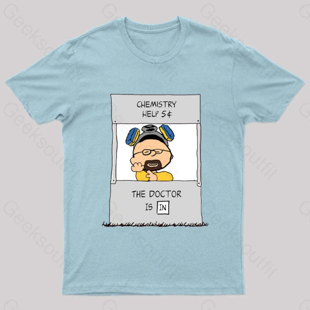 Chemistry Help Nerd T-Shirt Light Blue / S