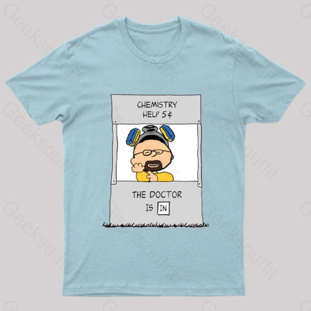 Chemistry Help Nerd T-Shirt Light Blue / S